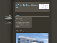 Tablet Screenshot of cadglazing.com